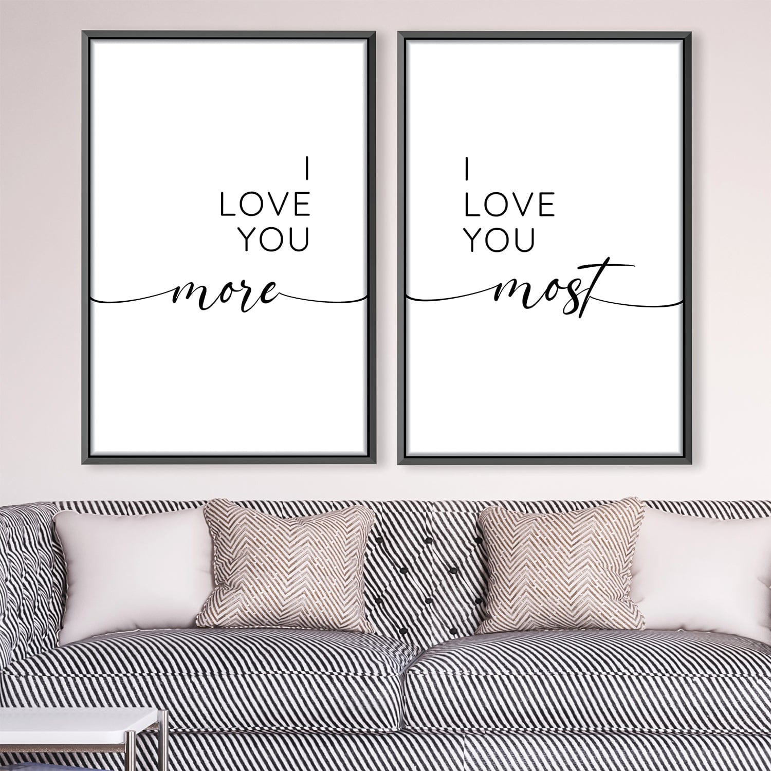 Love You More & Most Canvas product thumbnail