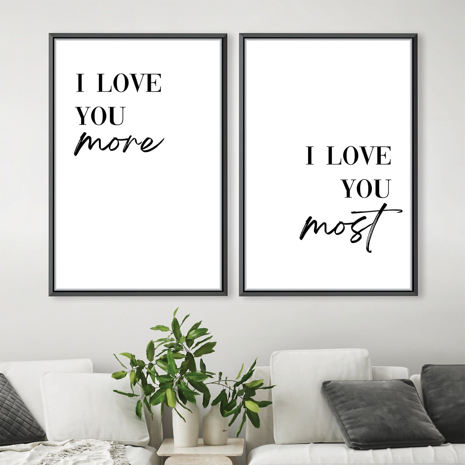 Love You More vs. Most Canvas product thumbnail