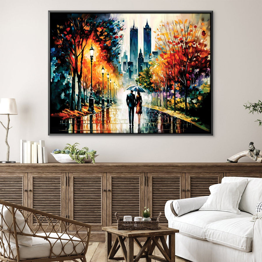 Lovely Strolls Canvas Art Clock Canvas