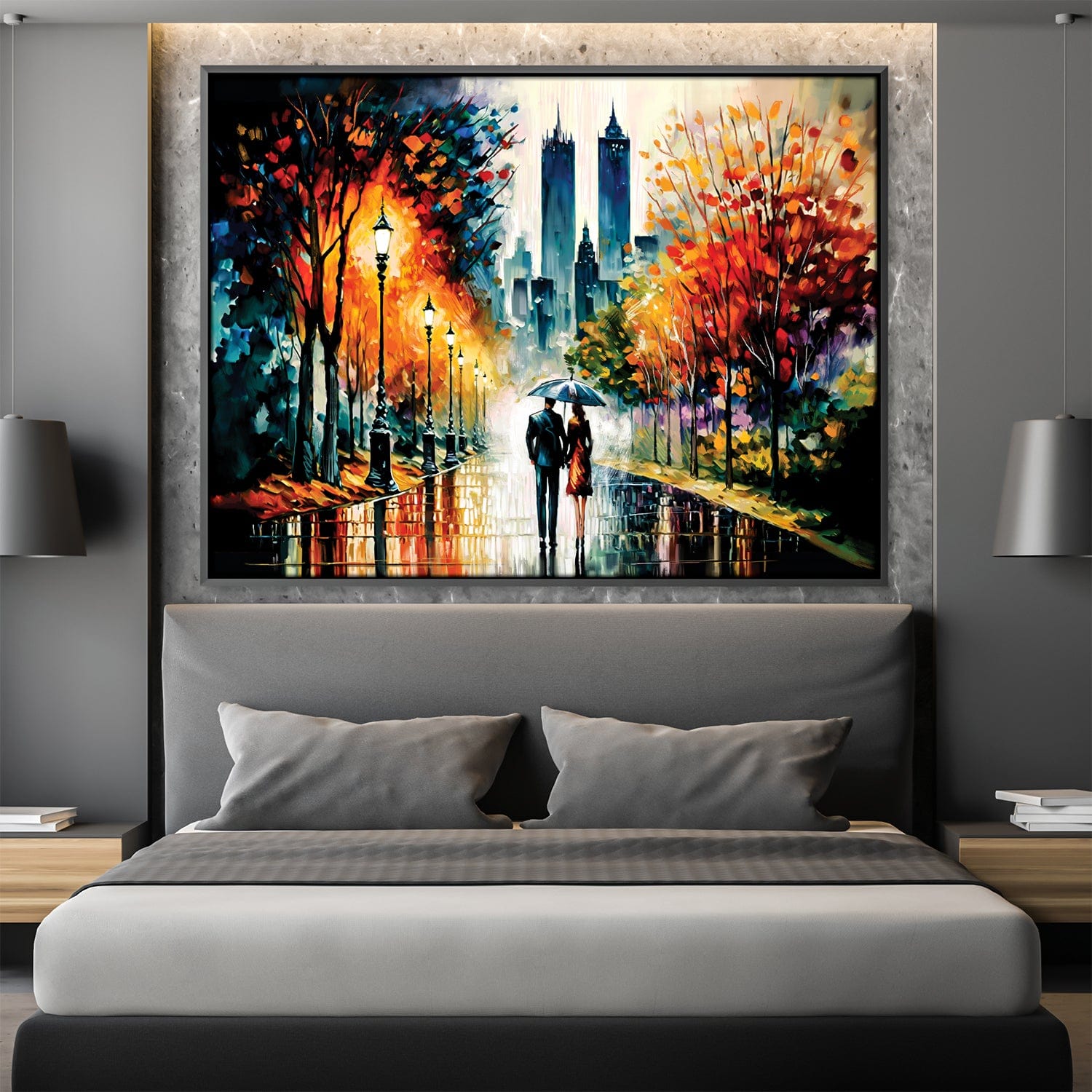 Lovely Strolls Canvas Art Clock Canvas
