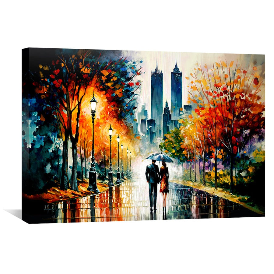 Lovely Strolls Canvas Art Clock Canvas