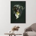 Low Poly Cobra Dark Canvas Art 30 x 45cm / Unframed Canvas Print Clock Canvas