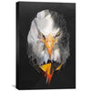 Low Poly Eagle 2 Dark Canvas Art Clock Canvas