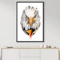 Low Poly Eagle 2 Light Canvas Art 30 x 45cm / Unframed Canvas Print Clock Canvas
