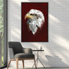 Low Poly Eagle 3 Dark Canvas Art 30 x 45cm / Unframed Canvas Print Clock Canvas