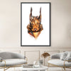 Low Poly Squirrel Light Canvas Art 30 x 45cm / Unframed Canvas Print Clock Canvas