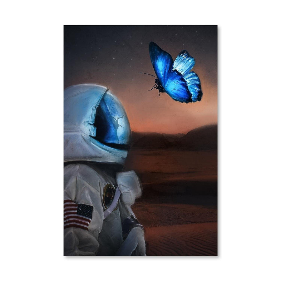 Luminous Butterfly Canvas Art Clock Canvas