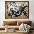 Luxe Canvas Art 45 x 30cm / Unframed Canvas Print Clock Canvas