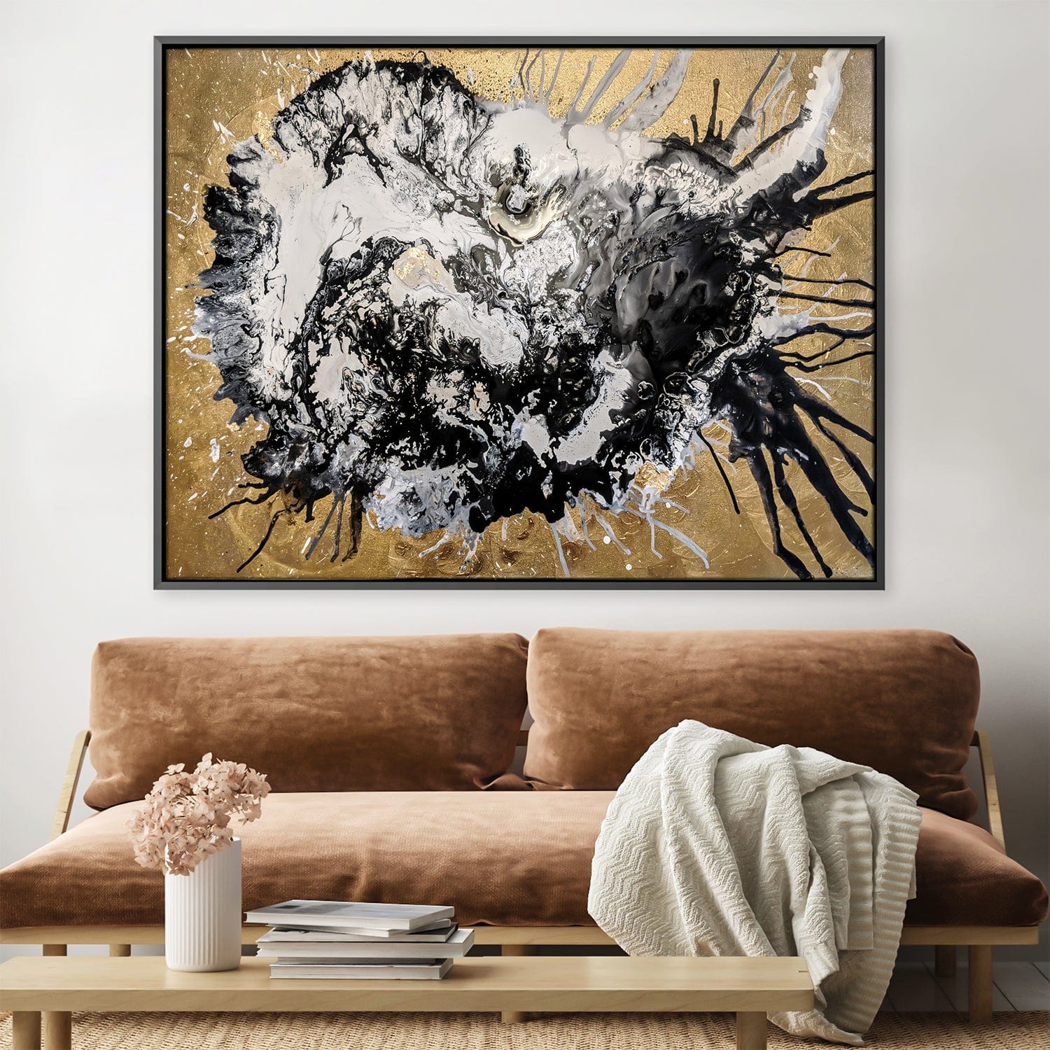 Luxe Canvas Art 45 x 30cm / Unframed Canvas Print Clock Canvas