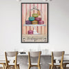 Macaroon Display Canvas Art Clock Canvas