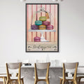 Macaroon Display Canvas Art Clock Canvas