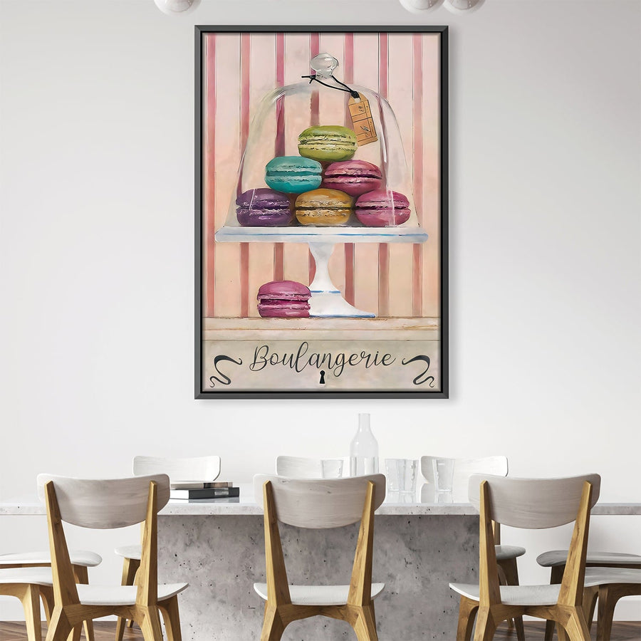 Macaroon Display Canvas Art Clock Canvas