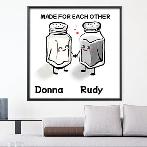 Made for Each Other Canvas Art Clock Canvas