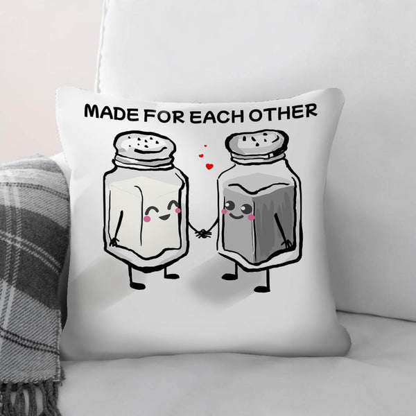 Made for Each Other Cushion Cushion Cushion Square Clock Canvas