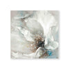 Majestic White Flower Oil Painting Oil Clock Canvas