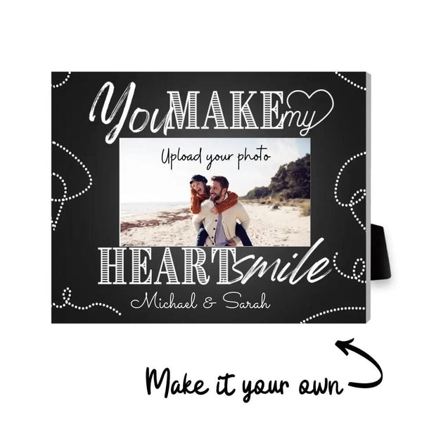 Make My Heart Smile Desktop Canvas Customizer Clock Canvas
