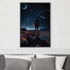 Man Standing Canvas Art Clock Canvas