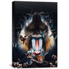 Mandrill 2 Canvas Art Clock Canvas