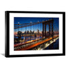 Manhattan Bridge Print Art 45 x 30cm / Unframed Canvas Print Clock Canvas