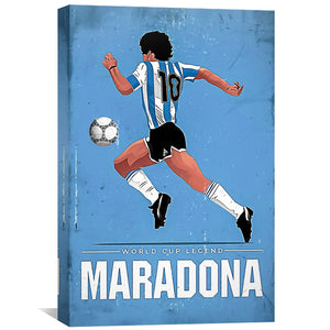 Maradona Canvas Art Clock Canvas
