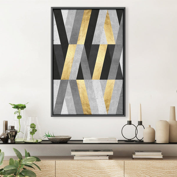 Marble and Gold Art II Canvas Art Clock Canvas