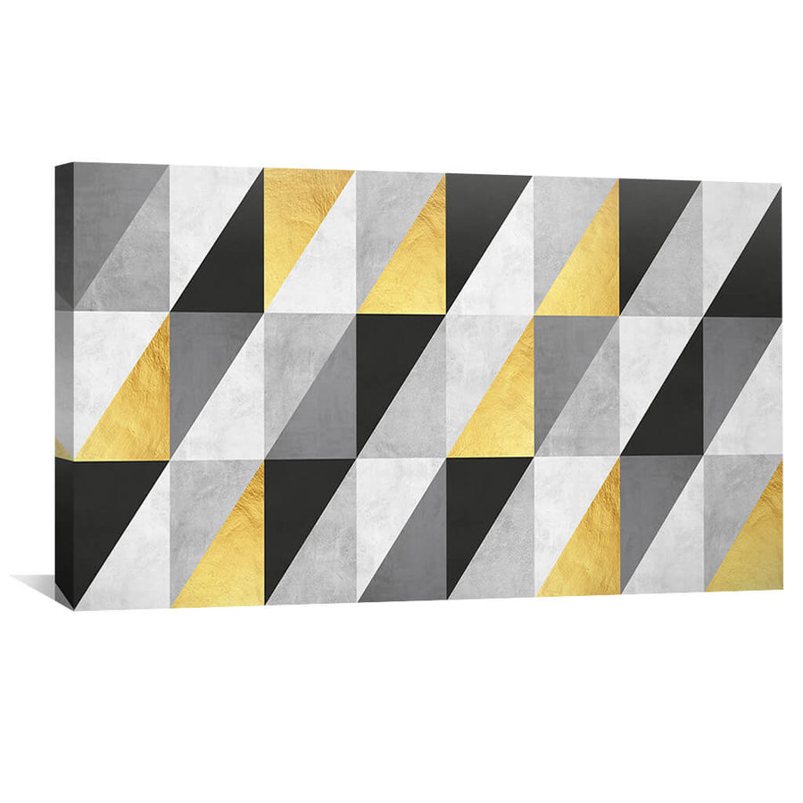 Marble and Gold Art III Canvas Art 50 x 25cm / Unframed Canvas Print Clock Canvas