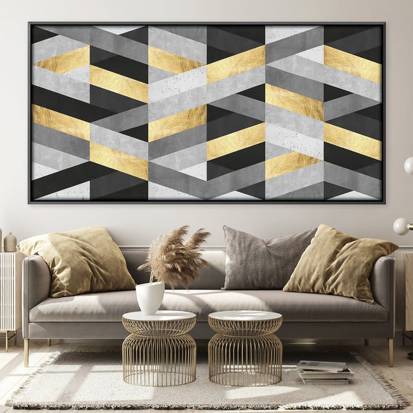 Marble and Gold Art IV Canvas Art Clock Canvas