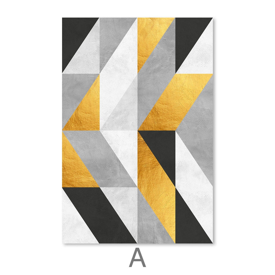 Marble and Gold Art-Set Canvas Art Clock Canvas