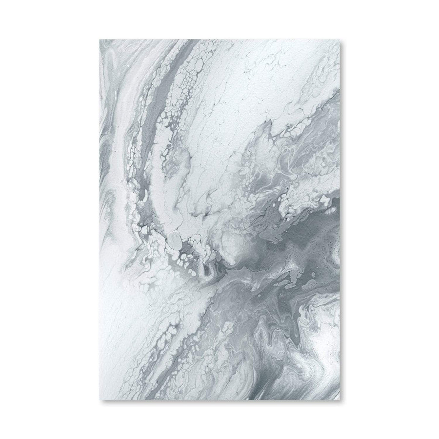 Marble Grey Canvas Art Clock Canvas
