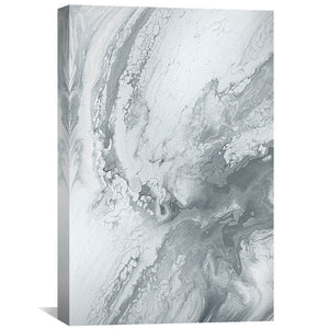 Marble Grey Canvas Art 30 x 45cm / Unframed Canvas Print Clock Canvas