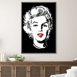 Marilyn Monroe Canvas Art 30 x 45cm / Unframed Canvas Print Clock Canvas