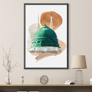 Masjidu Nabavi Mosque 175 Canvas Art 30 x 45cm / Unframed Canvas Print Clock Canvas