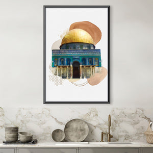 Masjidul Aqsa Mosque 177 Canvas Art 30 x 45cm / Unframed Canvas Print Clock Canvas