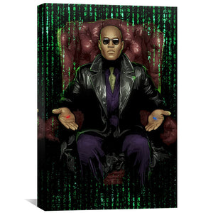 Matrix Chair Canvas Art Clock Canvas