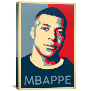 Mbappe Portrait Canvas Art Clock Canvas
