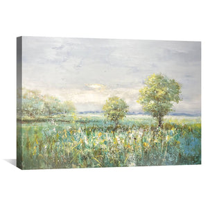 Meadow Days Oil Painting Oil Clock Canvas