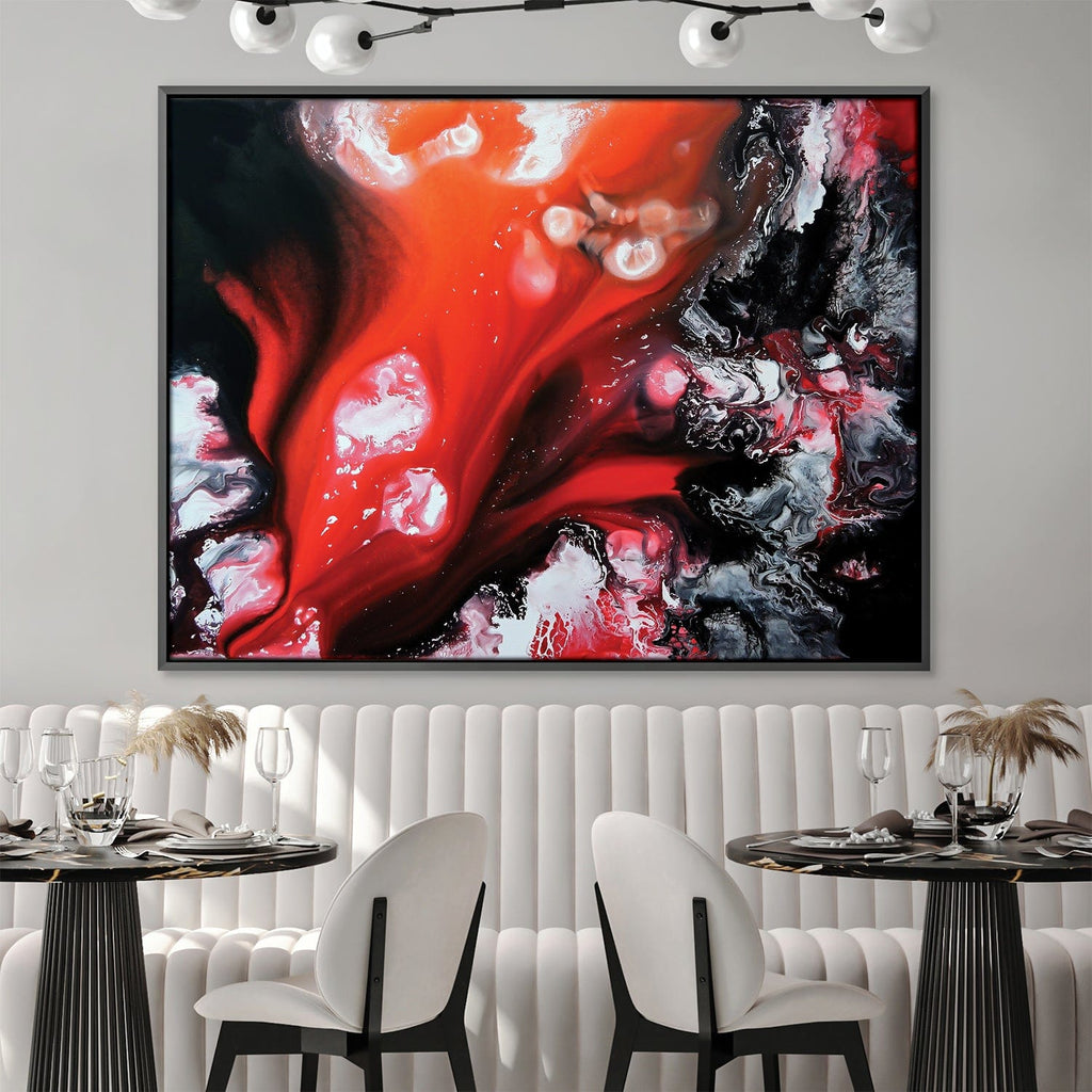 Abstract Painting Tezt 225 Image of Art/ Modern Design/ Furnishings/ Square  Canvases/ Print on Canvas 