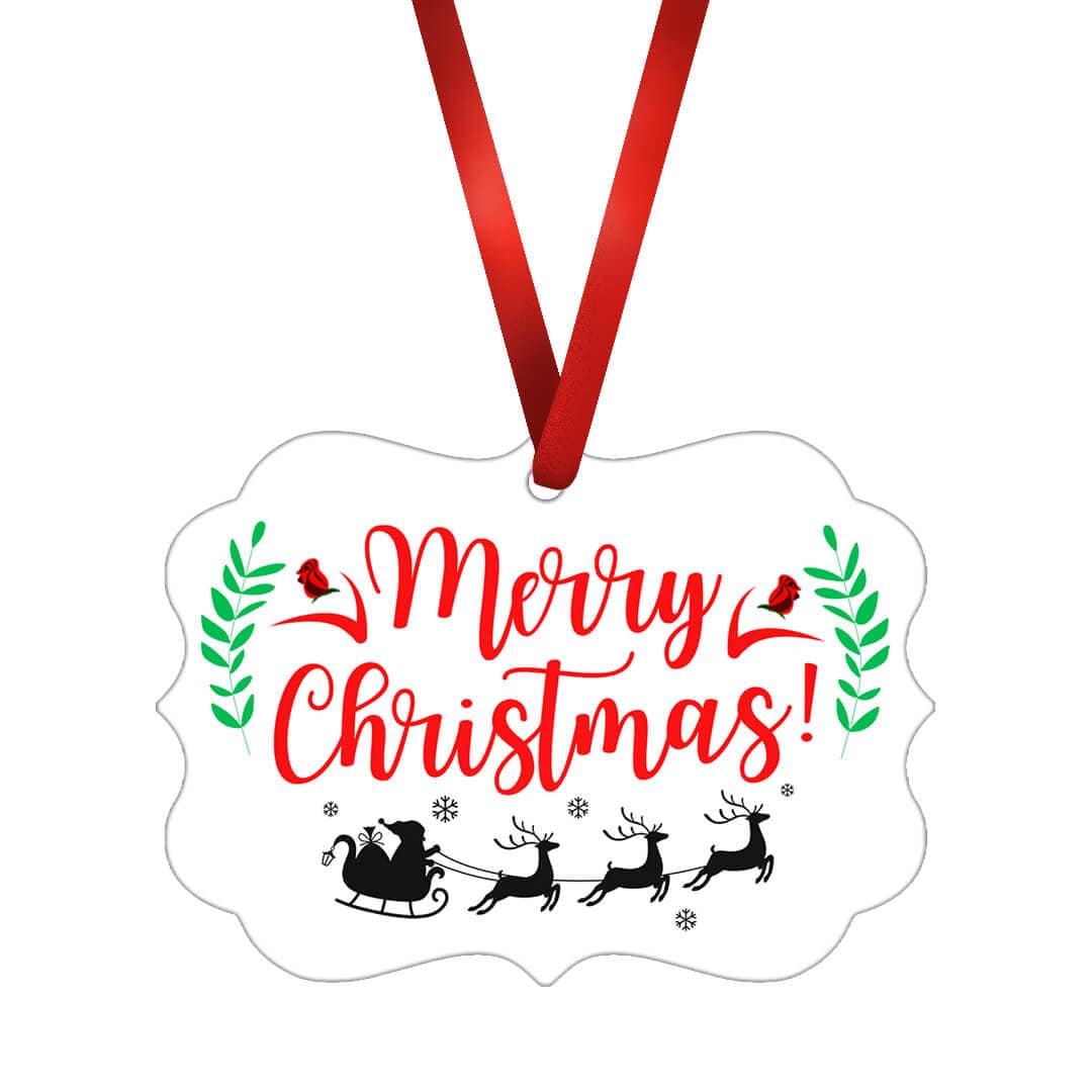 Merry Christma Santa Ornament product thumbnail