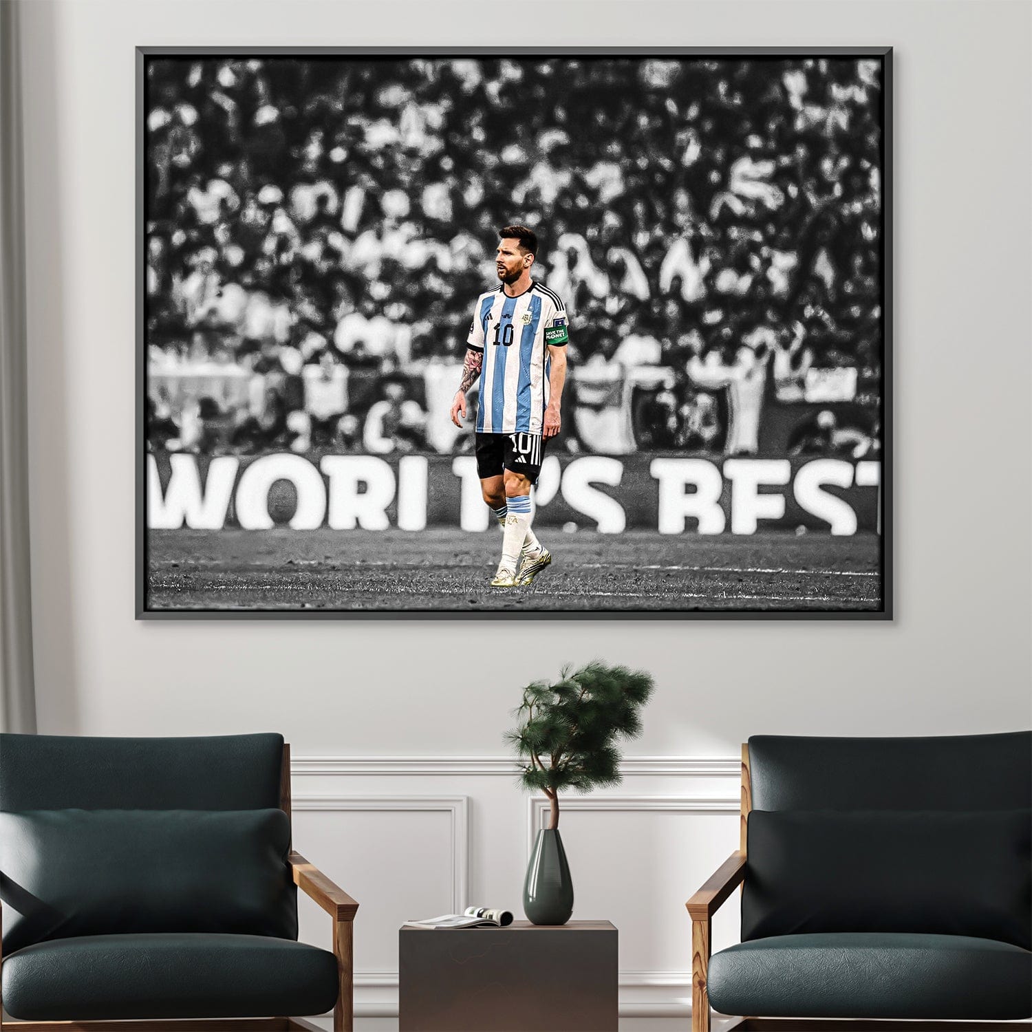 Messi Black And White Canvas product thumbnail