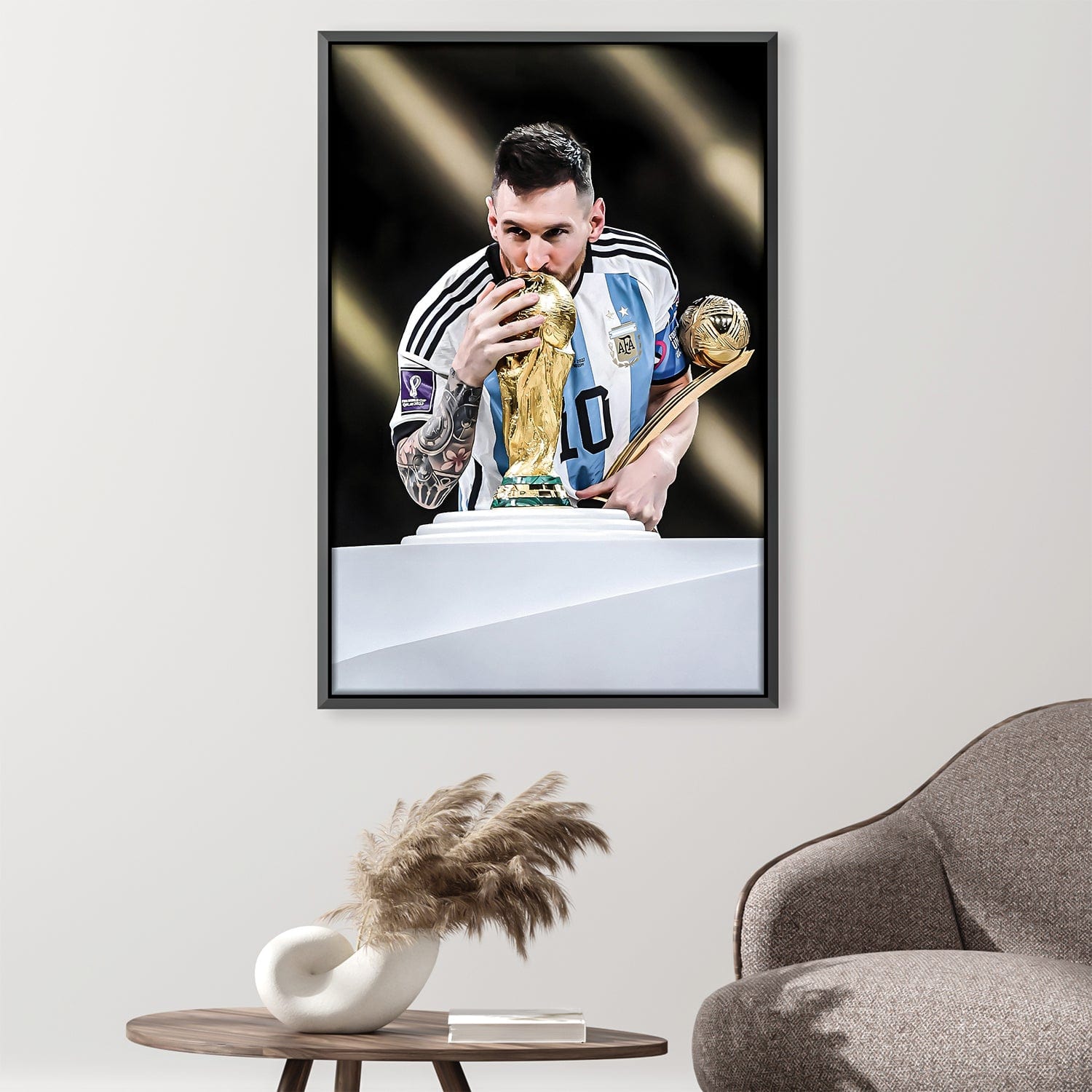 Messi Kiss Canvas 12 x 18in / Canvas product thumbnail