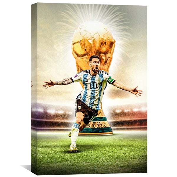Messi's Final Accomplishment Canvas Art Clock Canvas