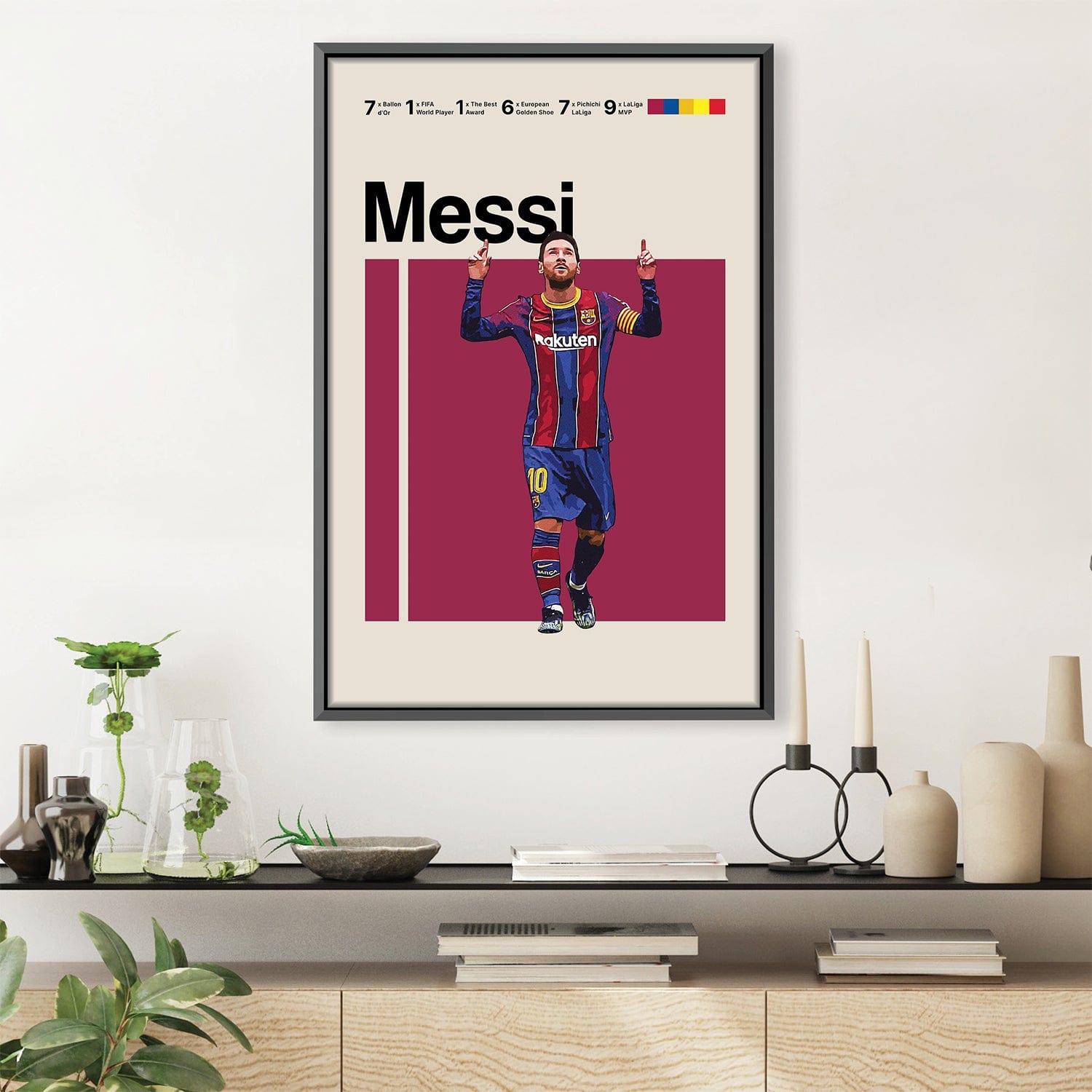 Messi Stats Canvas product thumbnail