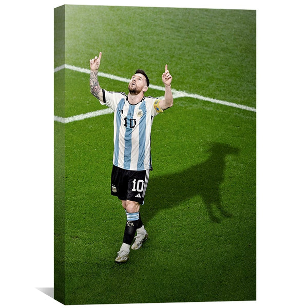 Messi the GOAT Canvas Art Clock Canvas