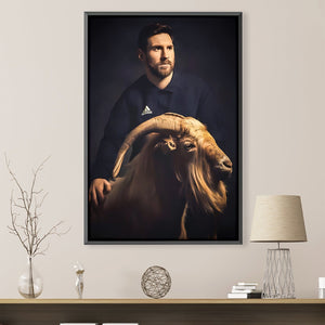 Messi the Greatest Canvas Art Clock Canvas