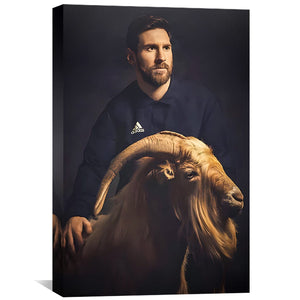 Messi the Greatest Canvas Art Clock Canvas