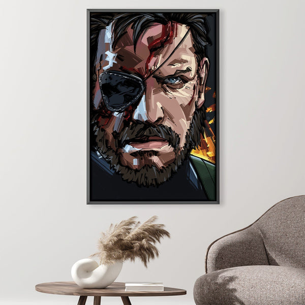 Metal Gear Solid Canvas Art Clock Canvas