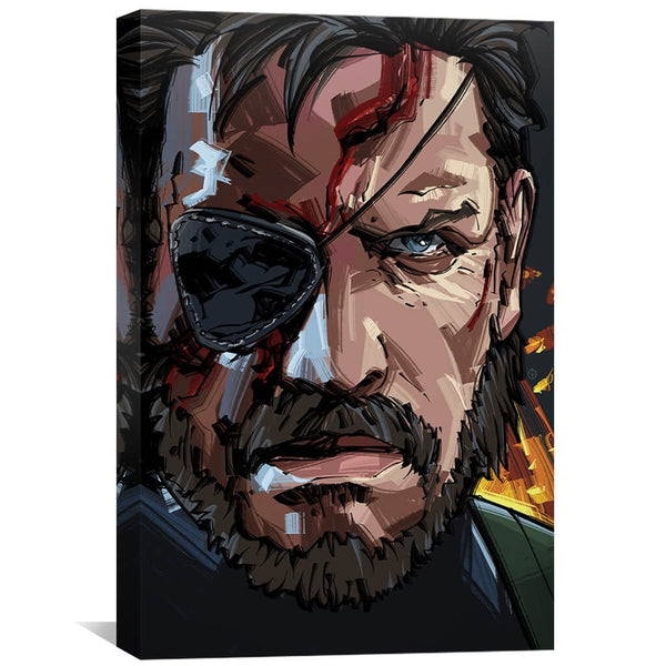 Metal Gear Solid Canvas Art 30 x 45cm / Unframed Canvas Print Clock Canvas