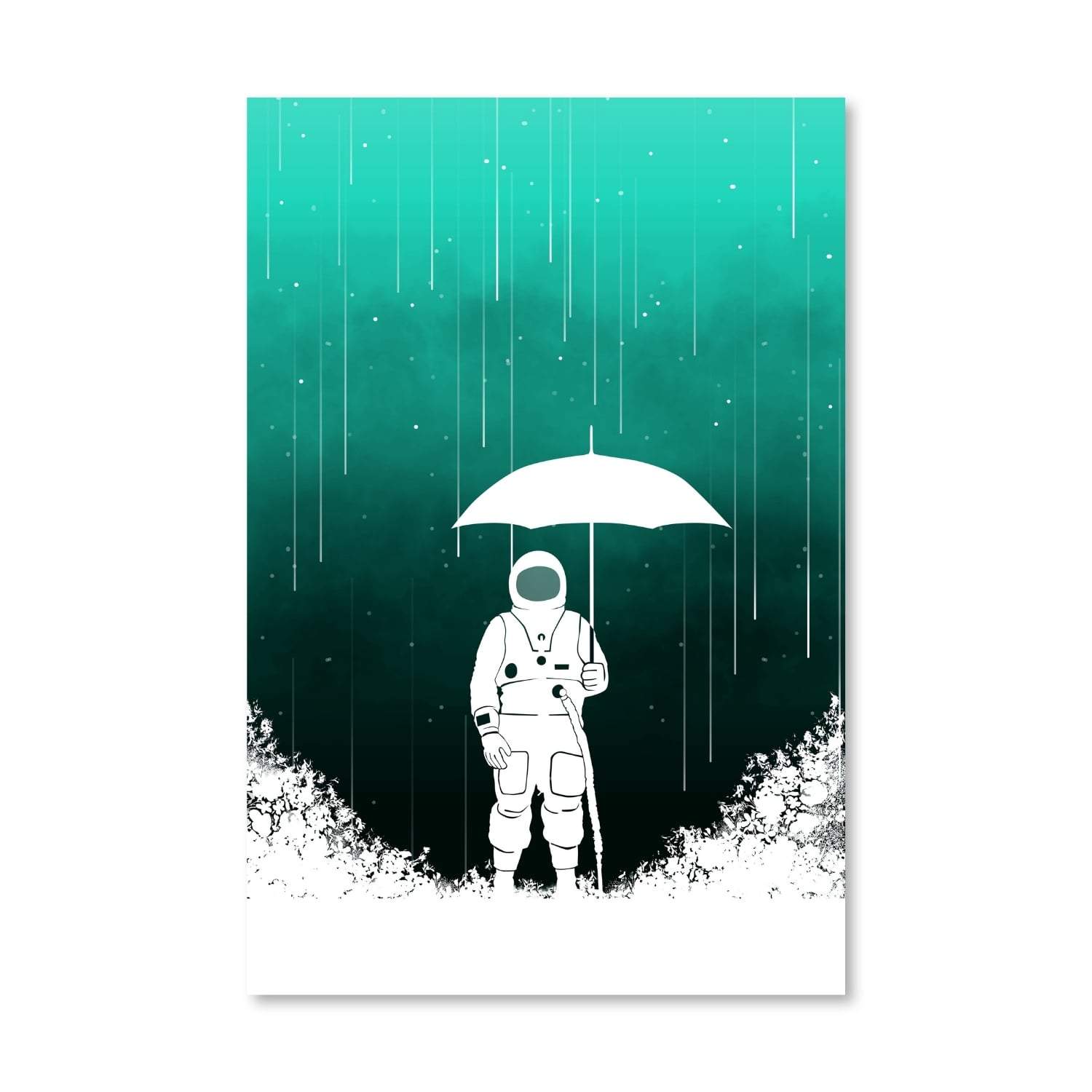Meteor Shower Canvas Art Clock Canvas