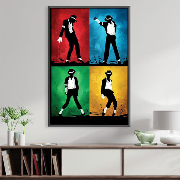 Michael Jackson Silhouette Canvas Art Clock Canvas
