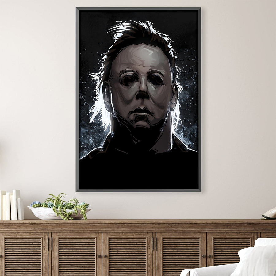 Michael Myers 1 Canvas ClockCanvas